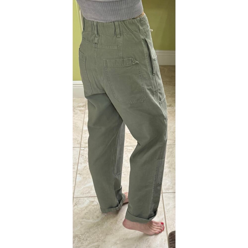 Free People We The Free XS Hayden army high waist green cargo utility pants NWOT - Picture 5 of 9